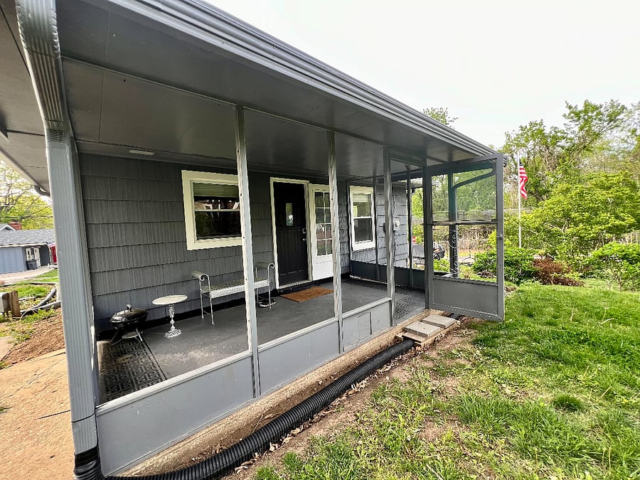 Covered back patio
