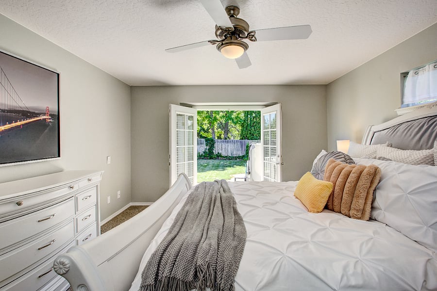 Primary bedroom King size bed