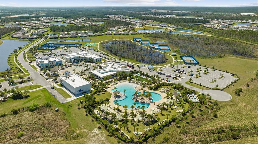 Aerial View of Latitude Margaritaville Town Center