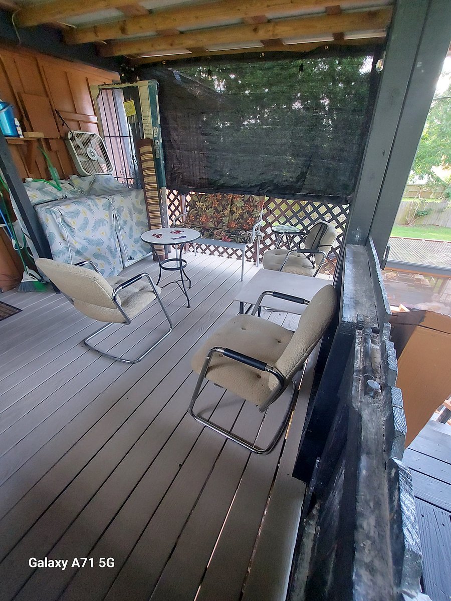 Gated upper Loft balcony