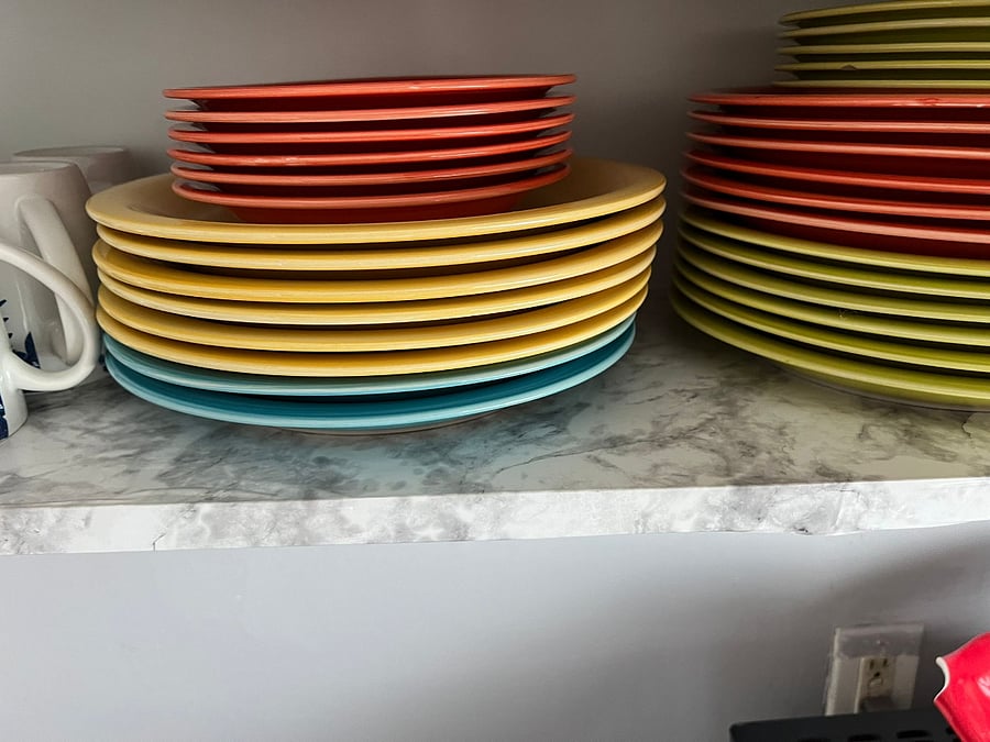Plates and glasses and cup