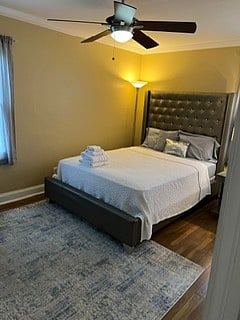 Second bedroom-queen size bed with closer