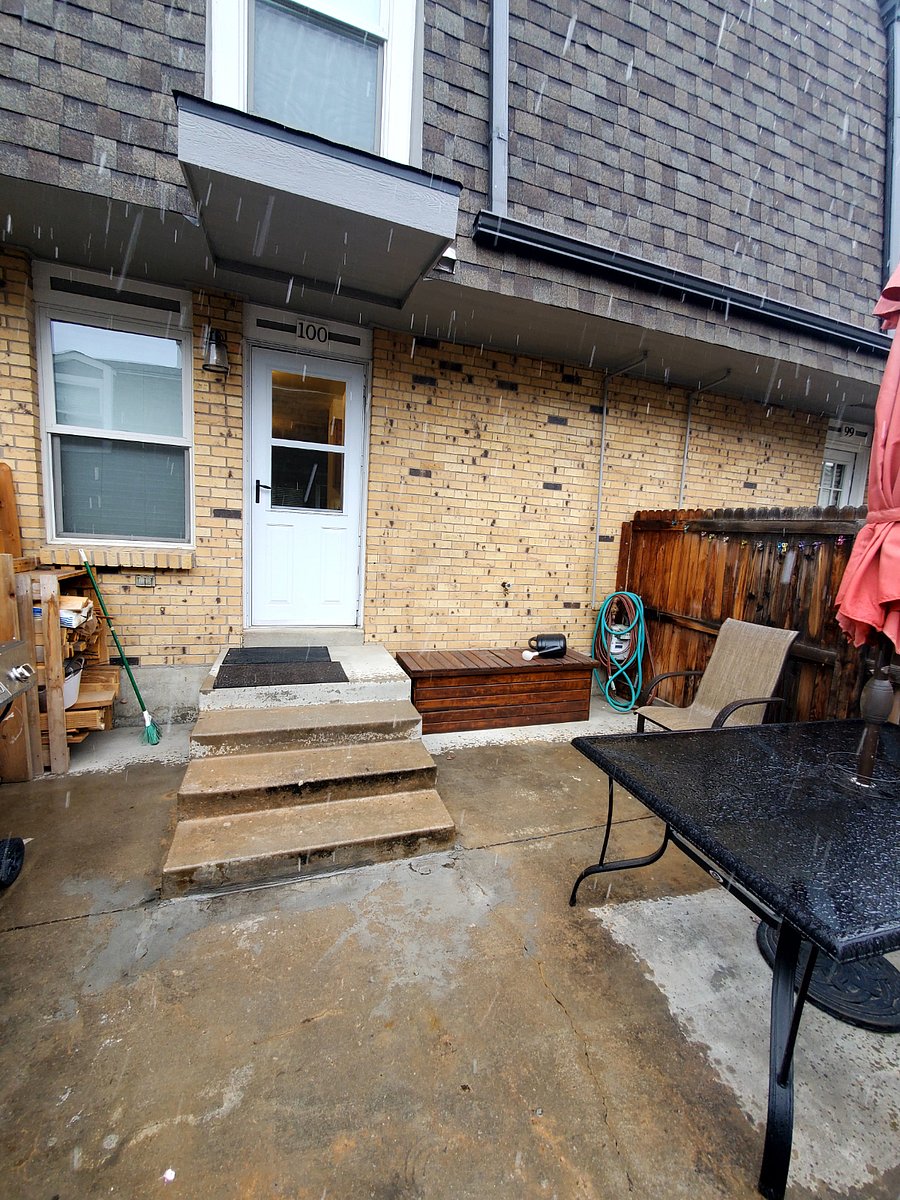 Entry into the patio from the back.