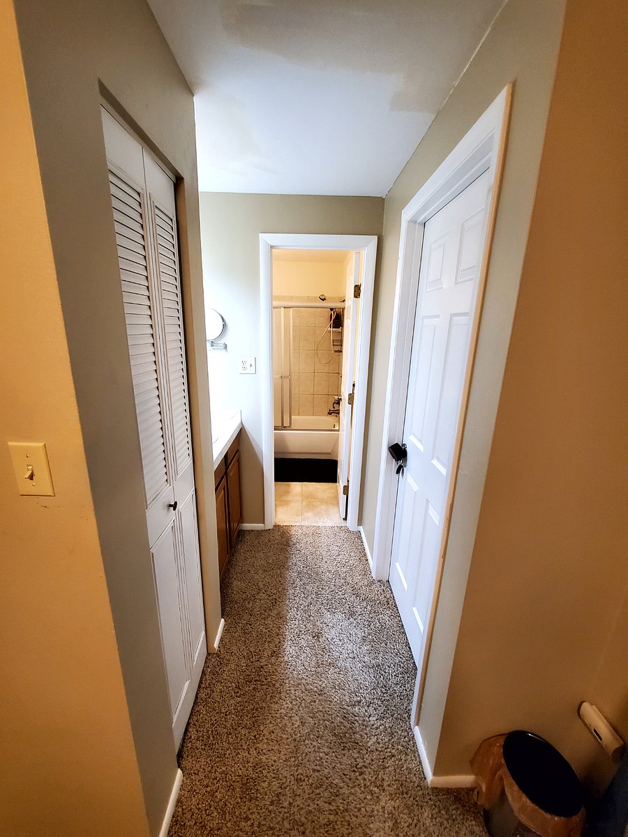 Entry into upstairs bathroom area.