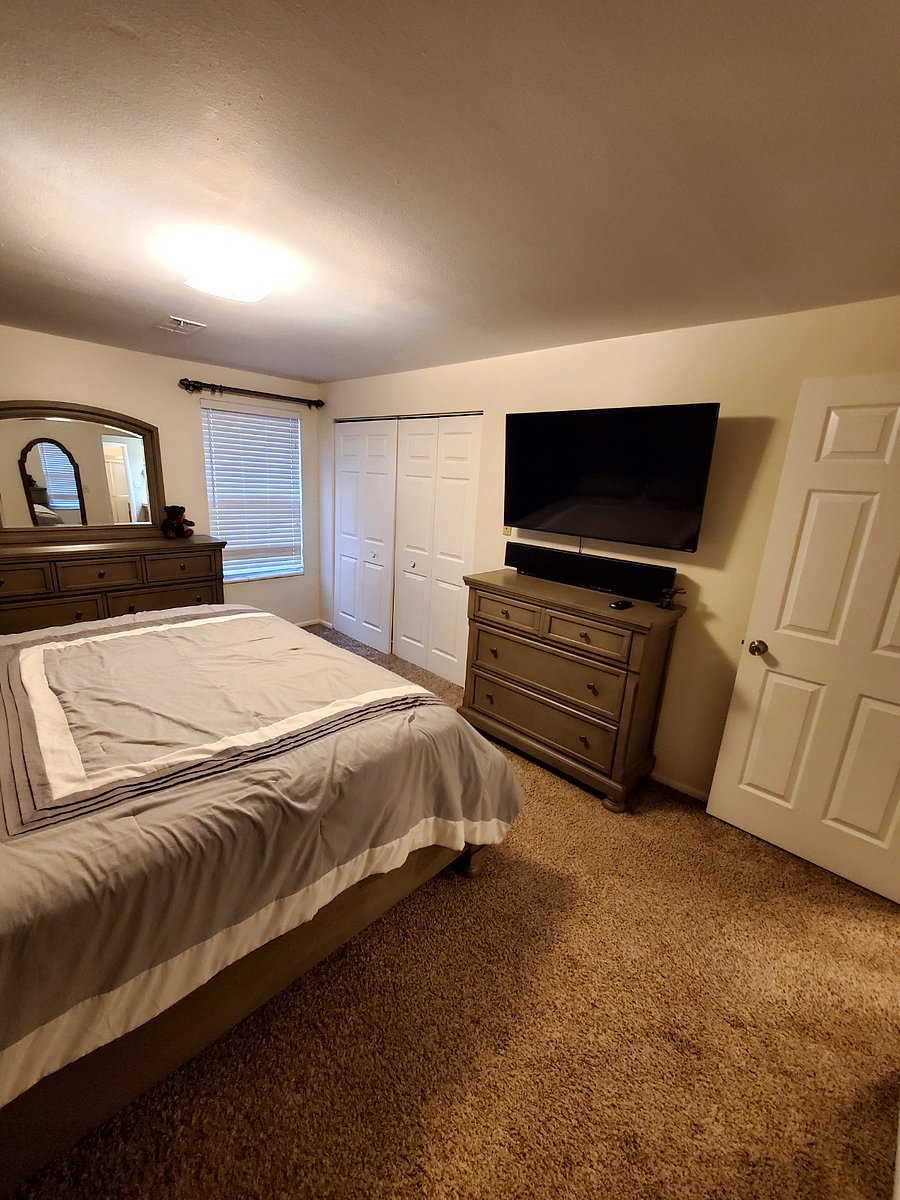 Main Bedroom with TV, Firestick enabled.
