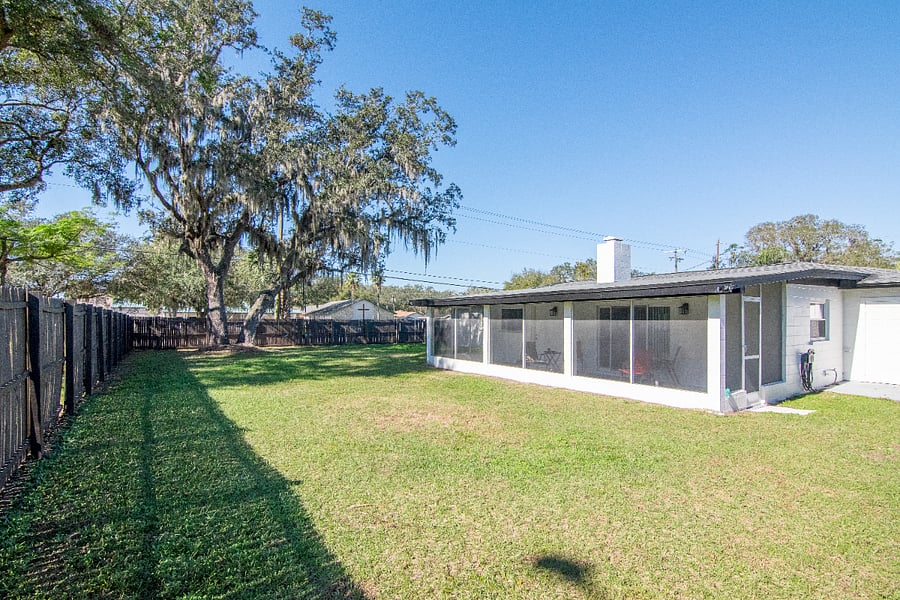 Full Fenced Back Yard