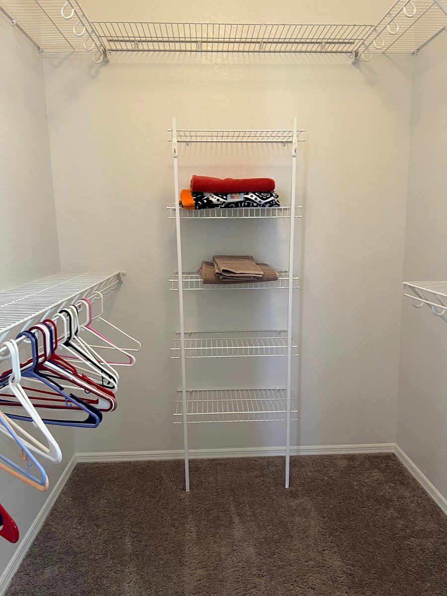 Primary closet.