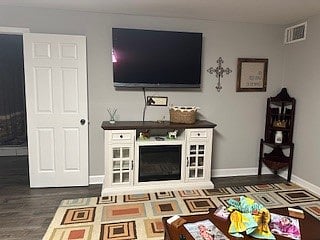 Fireplace and TV