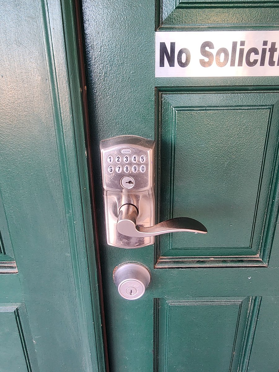 Keyless entery. You will be issued a personal code. 