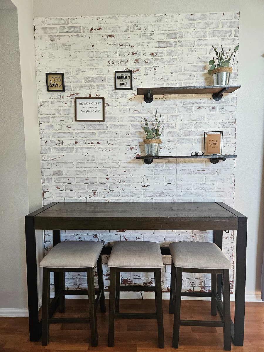 Additional workspace in the living room