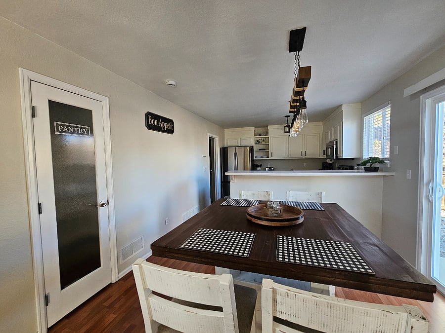 Large pantry adjacent to the kitchen