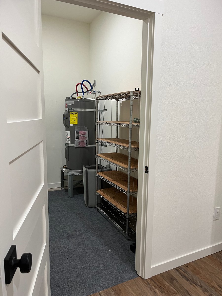Store room with shelves