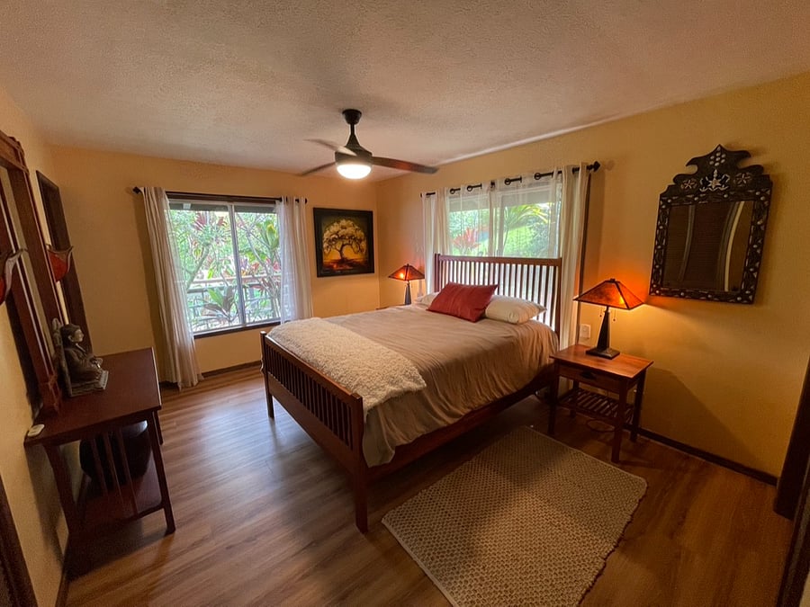 Master bedroom with private bathroom