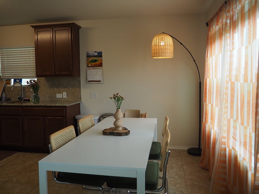 Spacious kitchen with beautiful natural light.