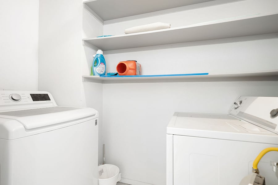 Full sized, in-unit washer and dryer included!