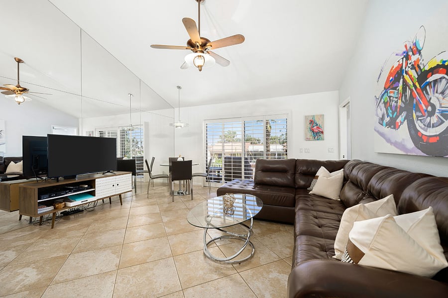 Tall ceilings and mountain views