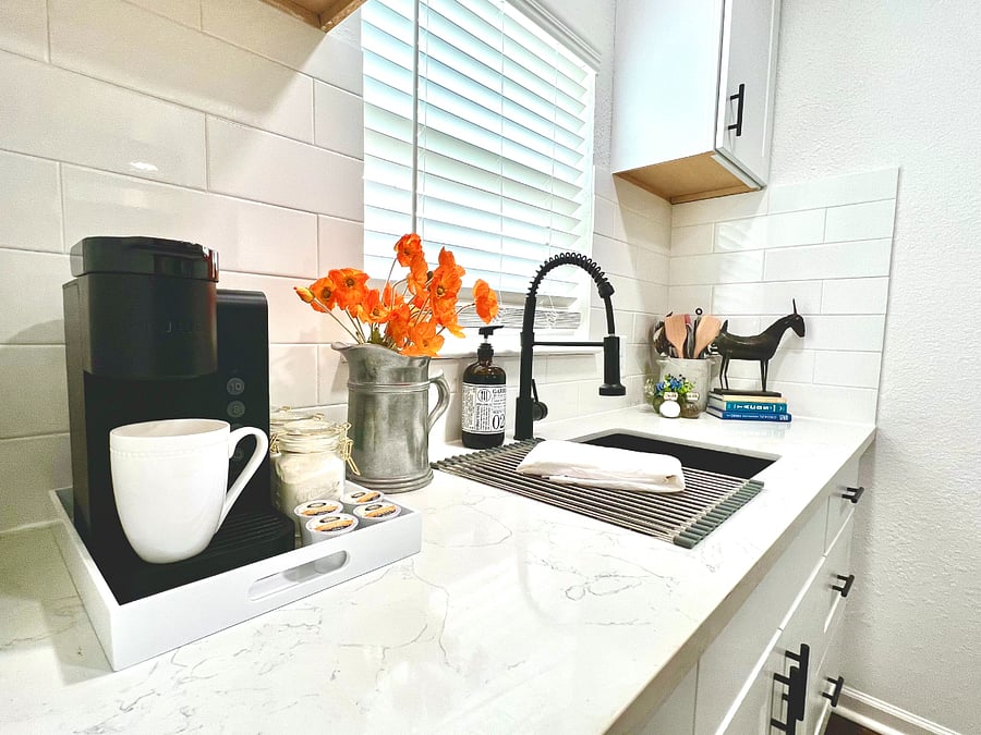 Fully stocked kitchen