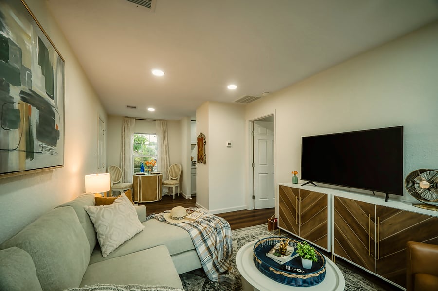 Smart TV in the living room.