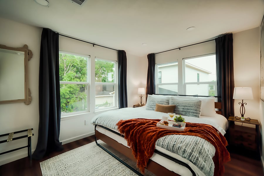 Close those blackout curtains and catch up on some much needed rest!
