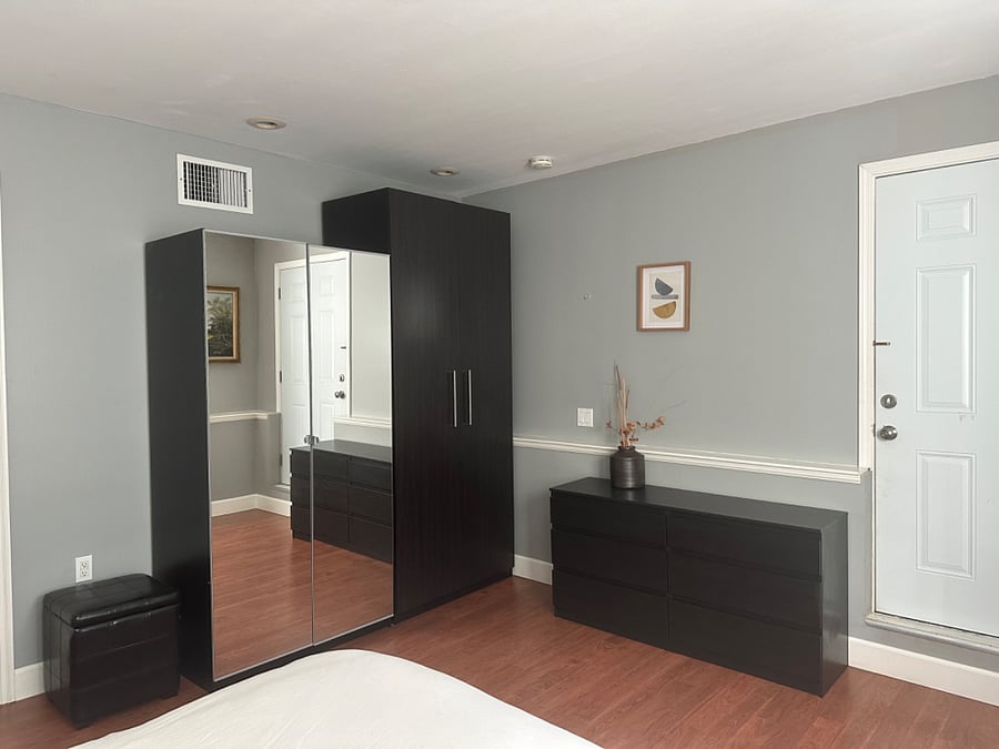 Bedroom, closets with ample storage
