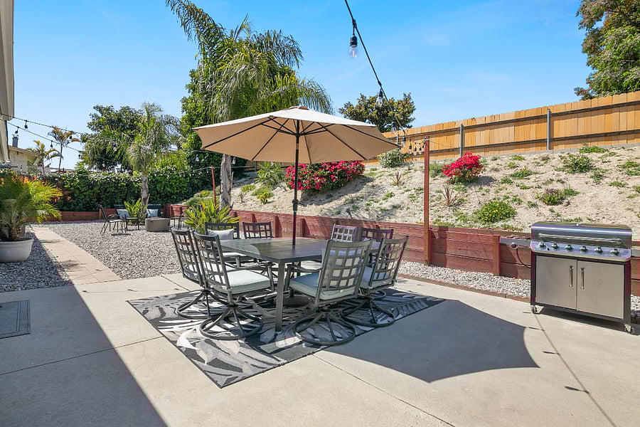 Enjoy a sunny day grilling on our patio.