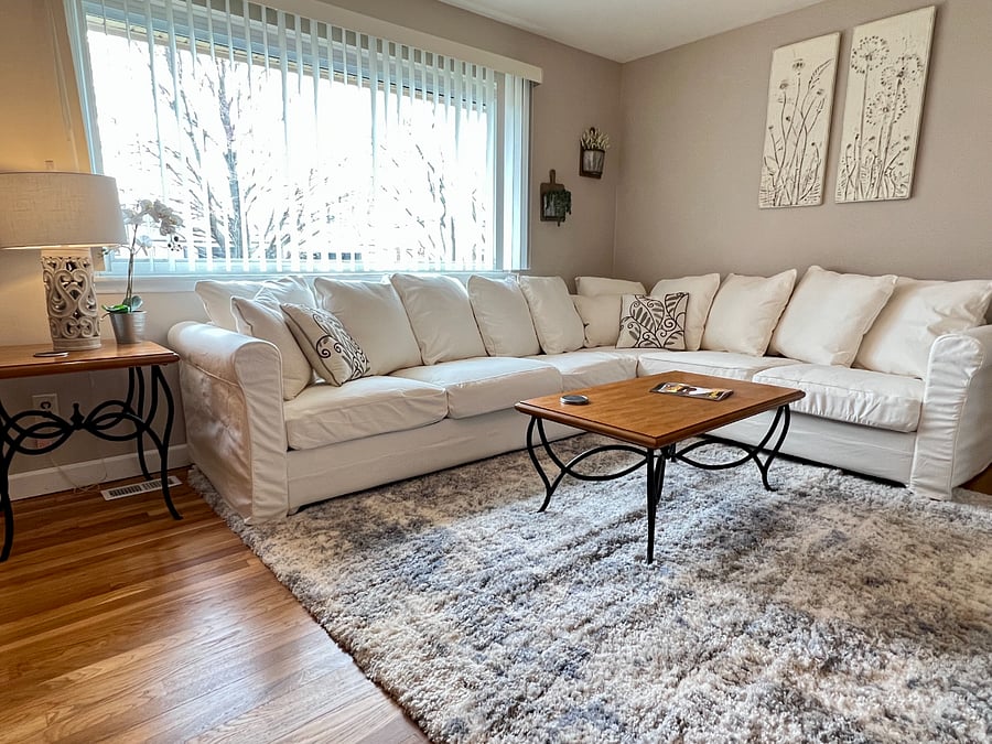Ample living room seating