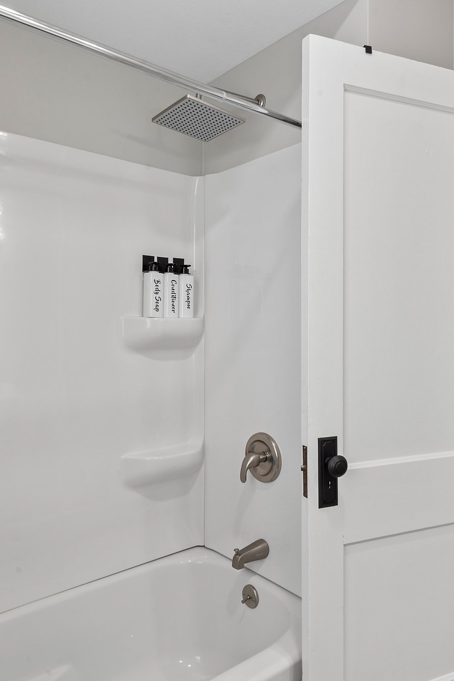 Bathroom with a rainfall shower head