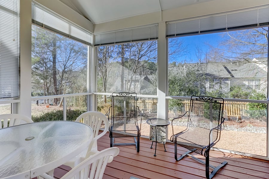 Relax & unwind on the screened in porch