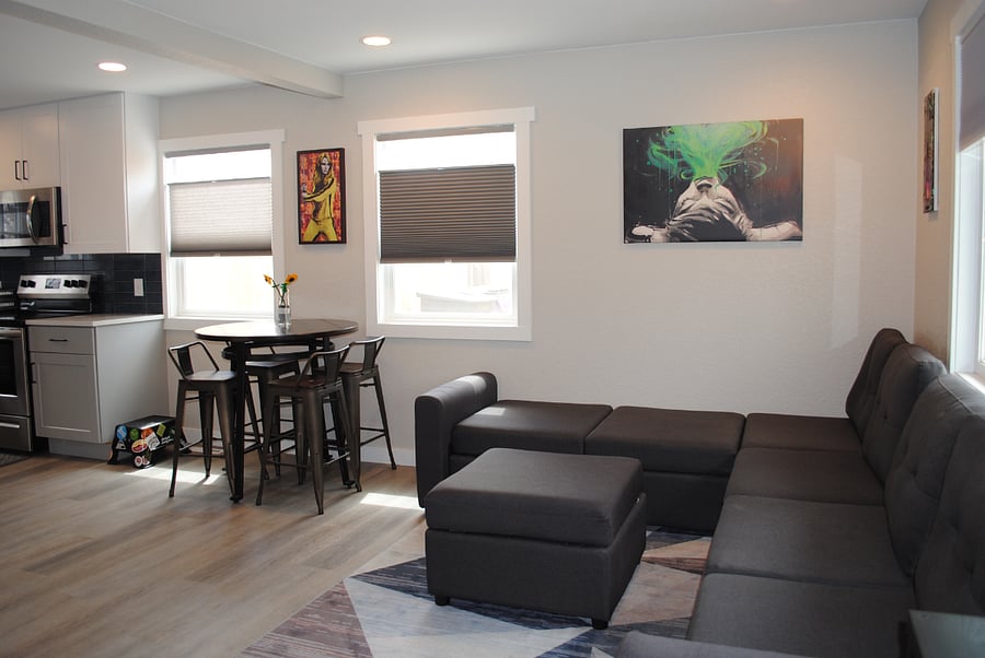 Living area + seating