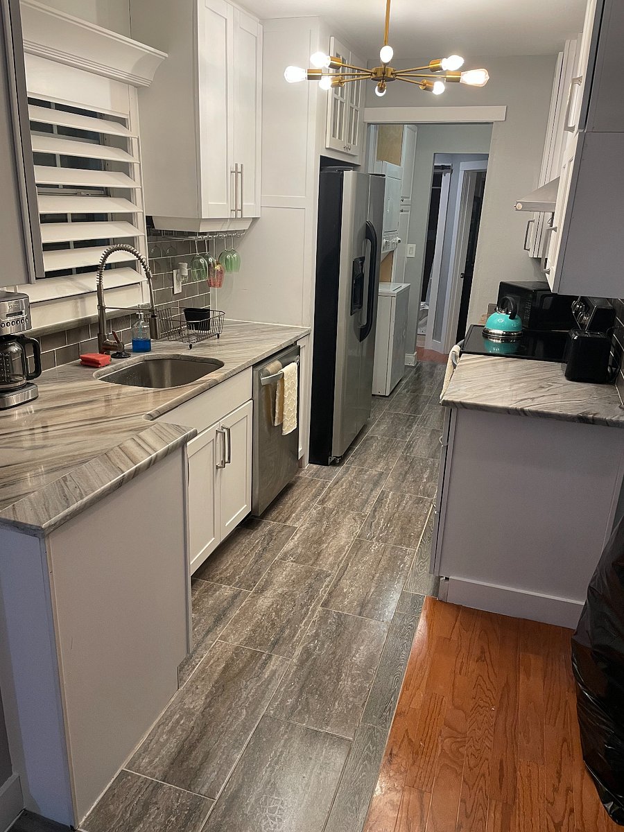 fully equipped stainless kitchen