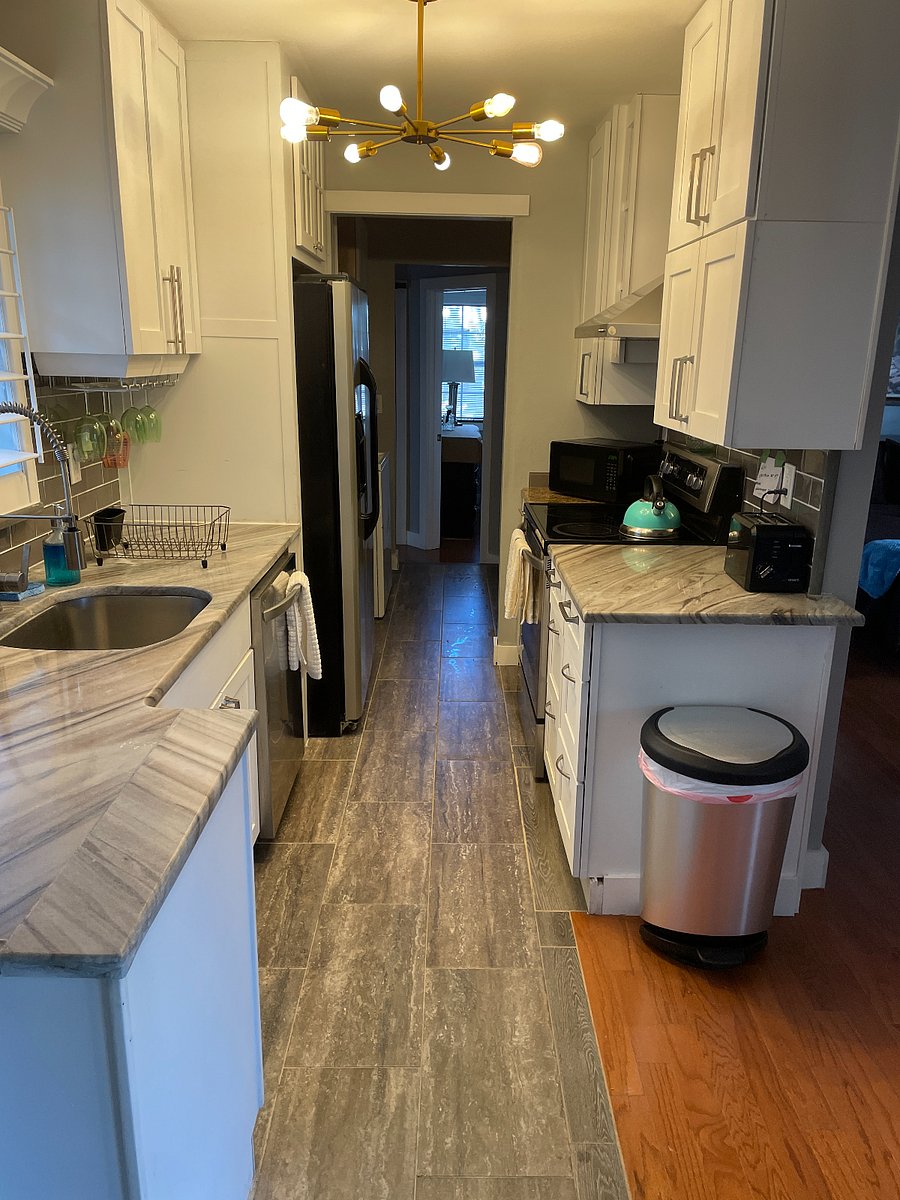 kitchen with ice maker and. filtered water