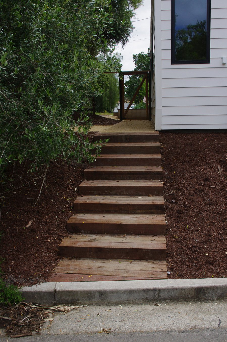 Stairs to entry 