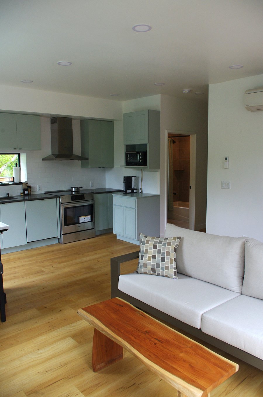 Kitchen view from living area