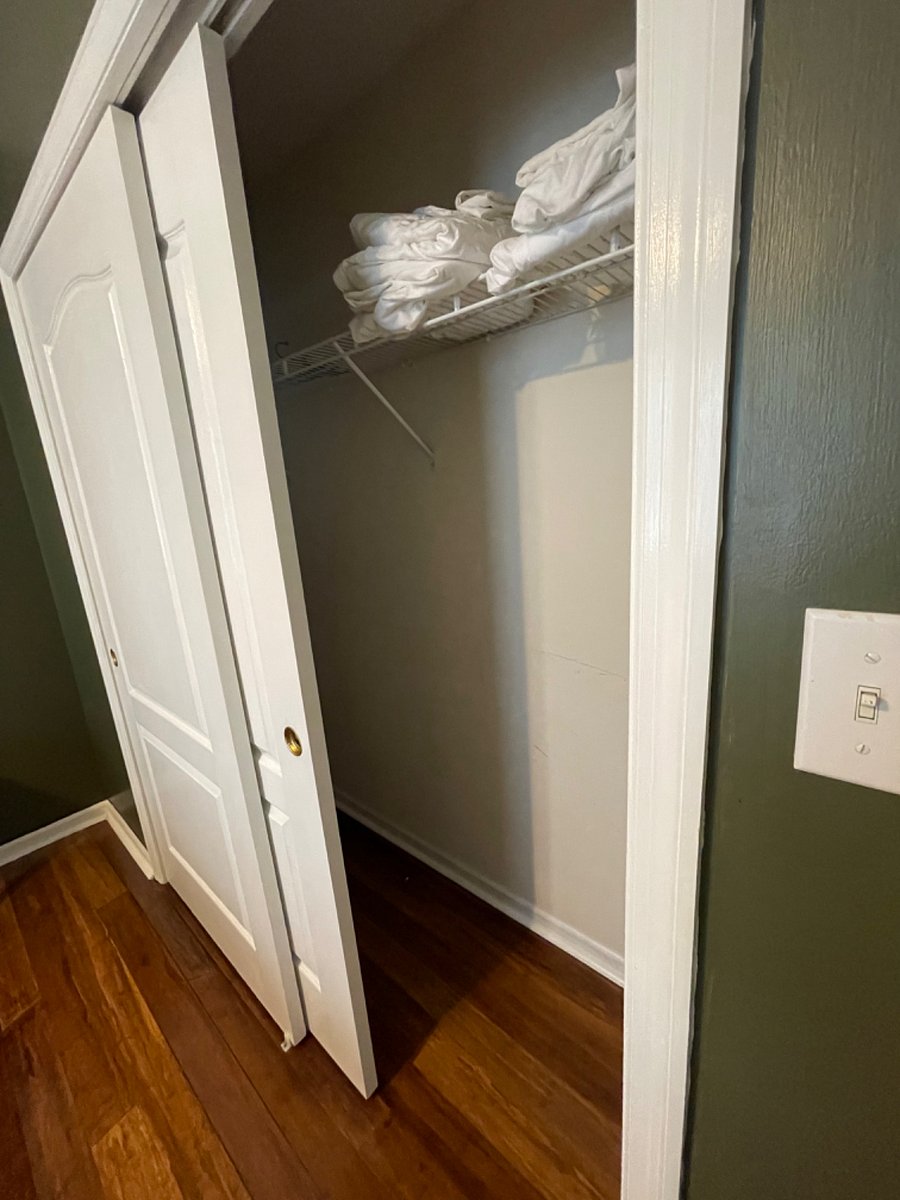 Guest/second bedroom, closet
