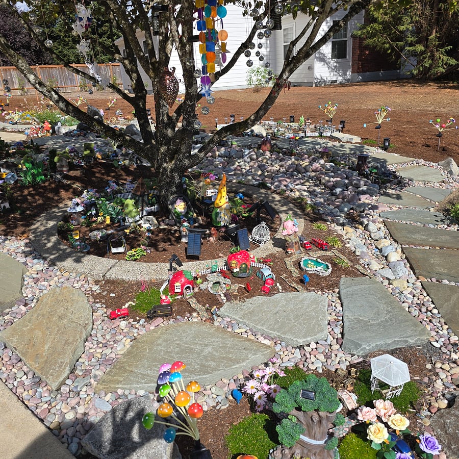 Fairy garden next door. Open to all!