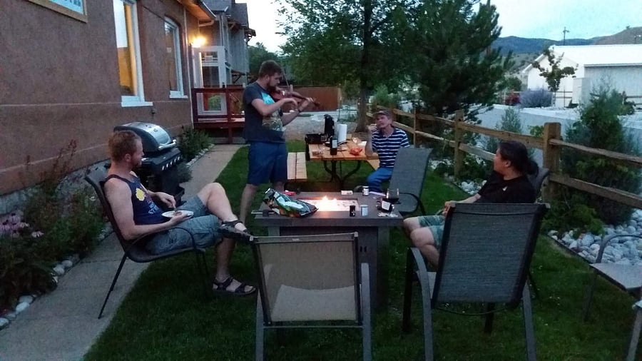 Our Outdoor BBQ and seating area