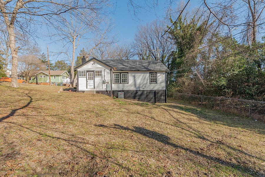 large back yard space