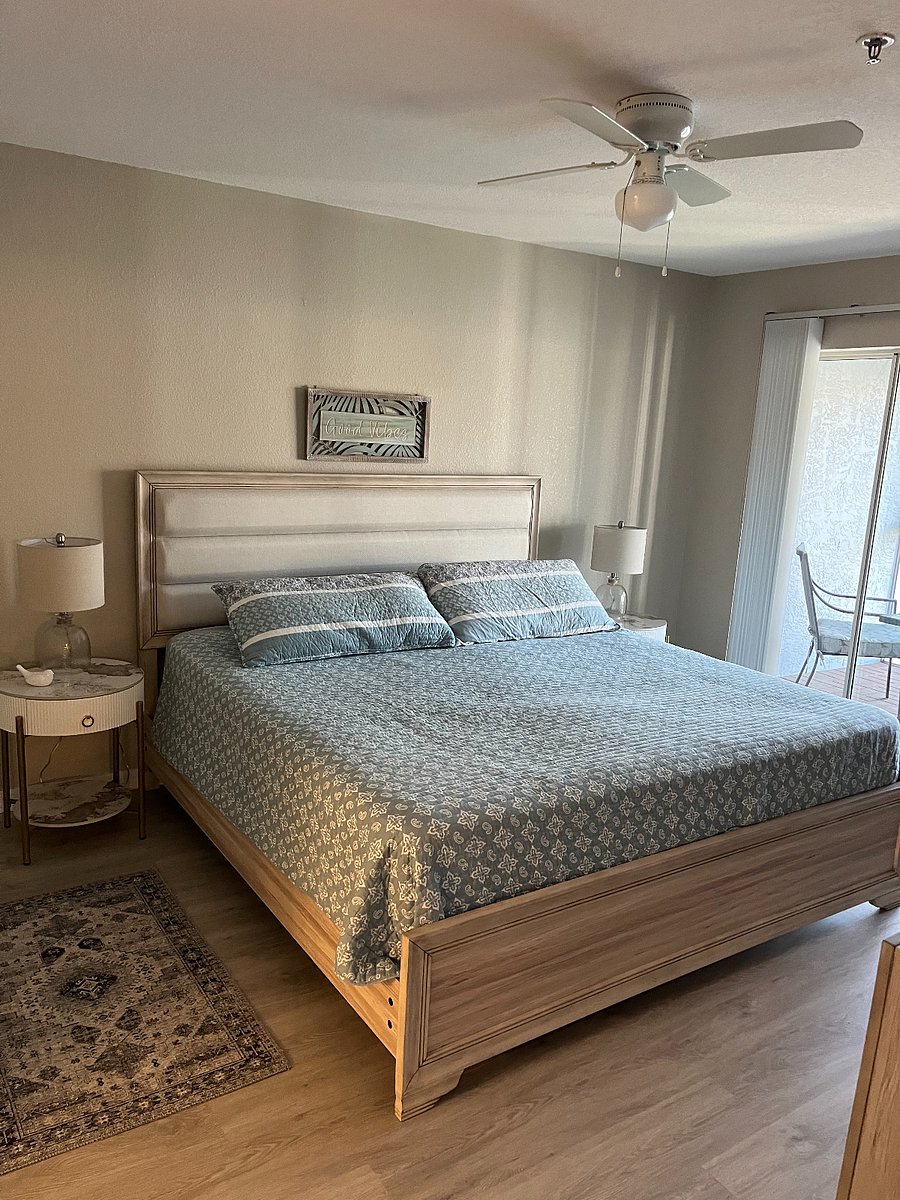 This is the King Bed in the Master Bedroom.