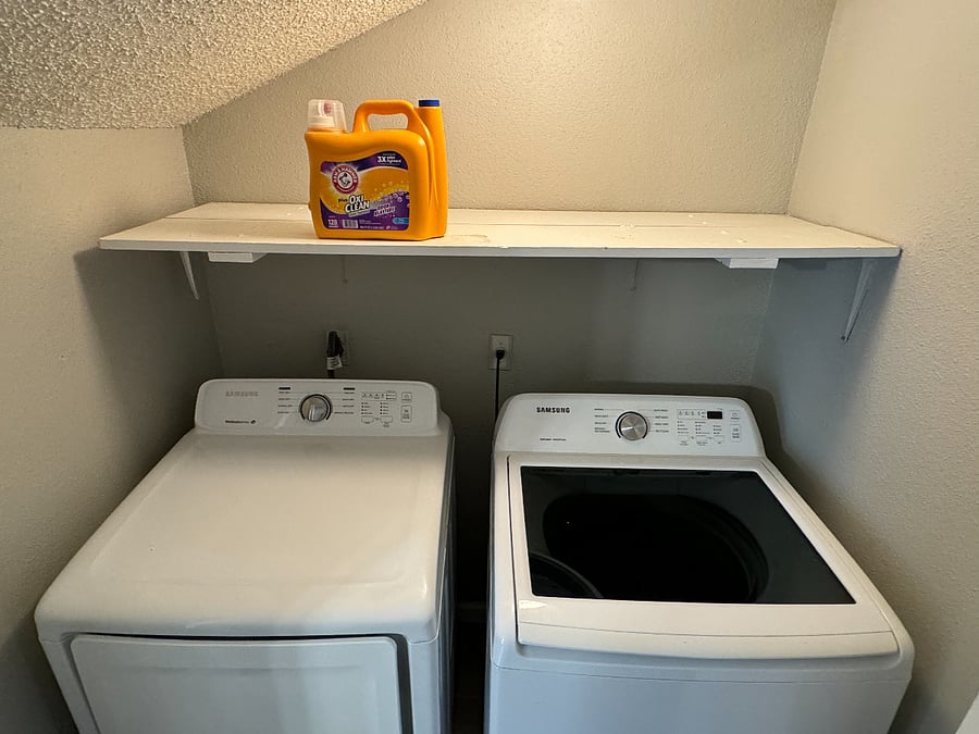 Enjoy the convenience and accessibility of an in-unit washer and dryer, located on the second floor near each of the bedrooms.