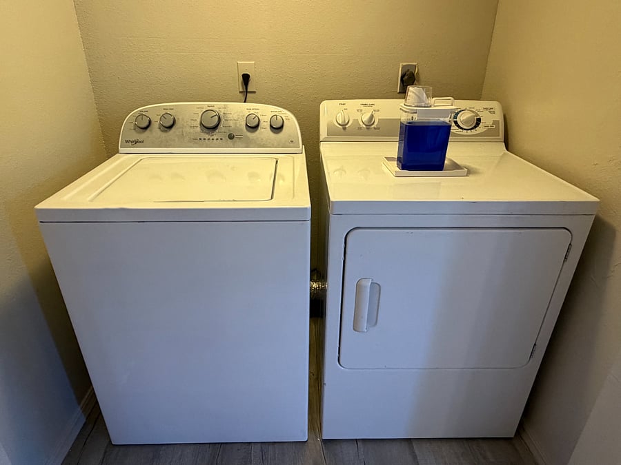 Enjoy the convenience and accessibility of an in-unit washer and dryer, located on the second floor near each of the bedrooms.
