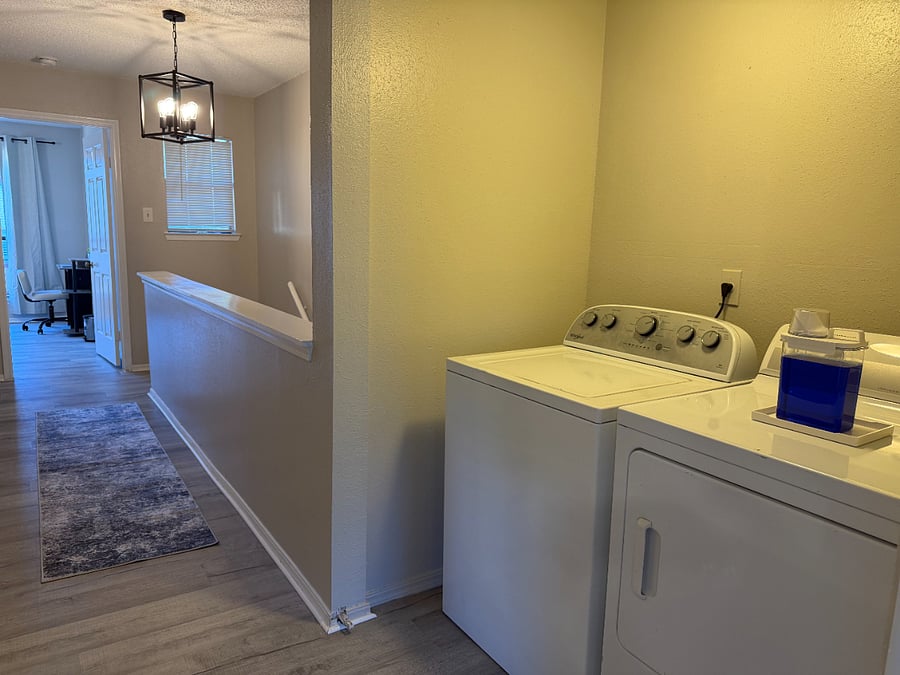Enjoy the convenience and accessibility of an in-unit washer and dryer, located on the second floor near each of the bedrooms.
