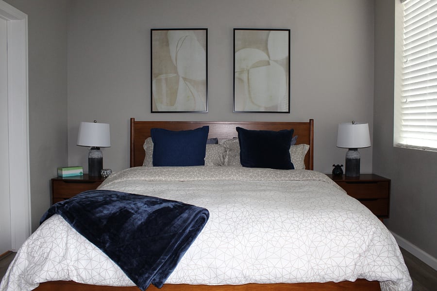 Master Bedroom with California King Bed
