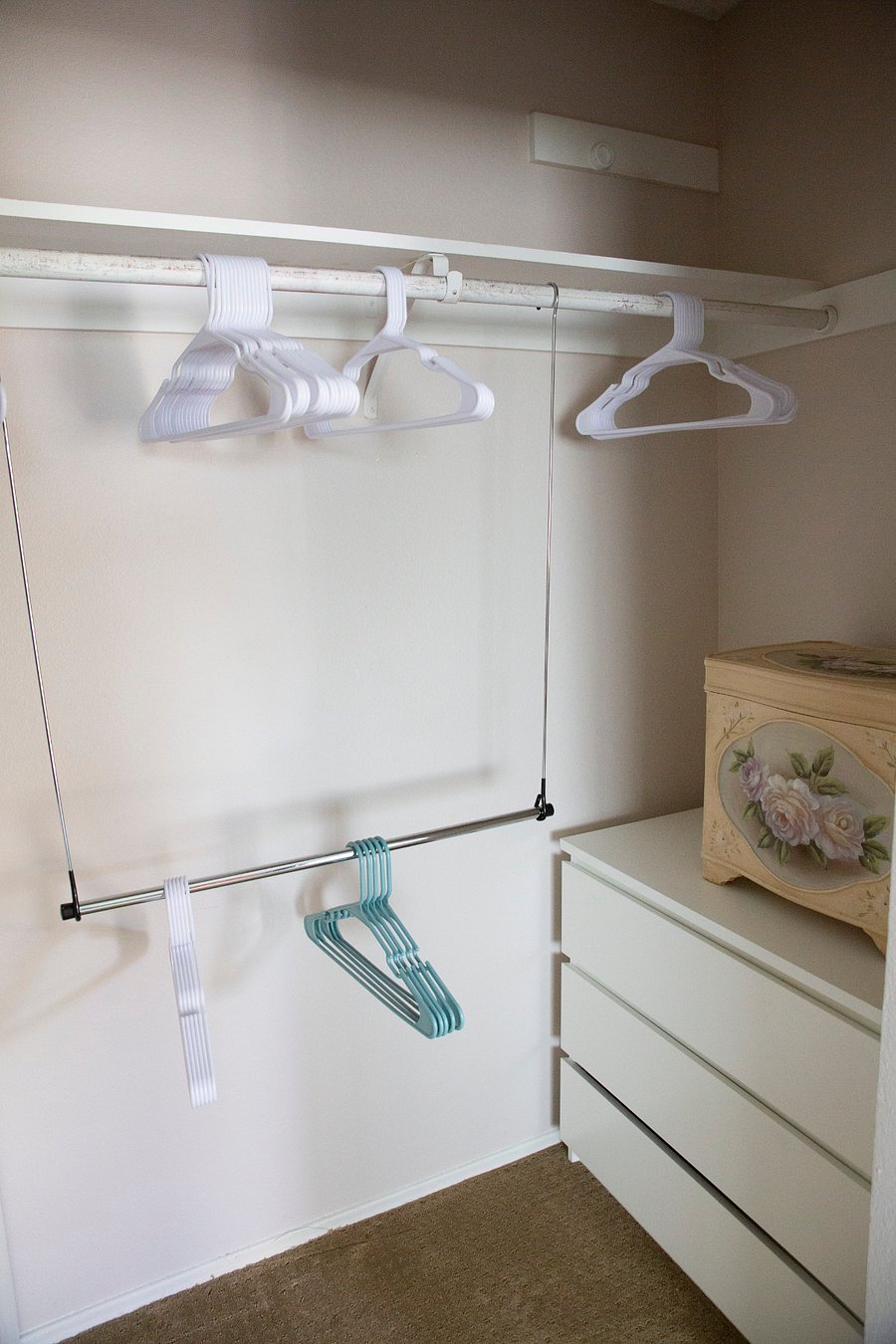 Right Side of Double-Mirrored Closet