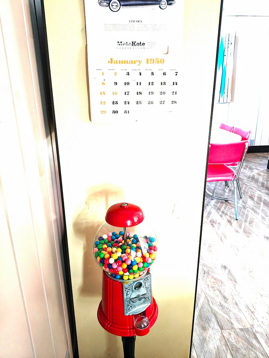 Enjoy an 'Old Fashion" gumball machine (with or without coins!)