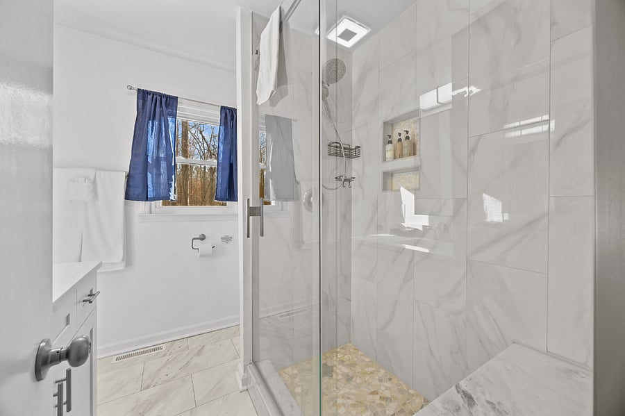 Bathroom with walk in shower-main and 2nd floor have  identical bathrooms