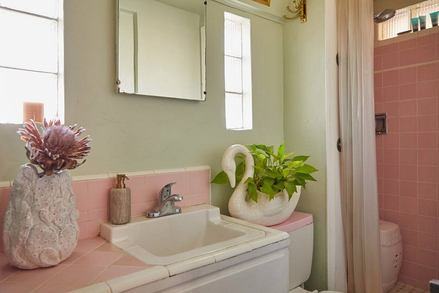adjoining bathroom