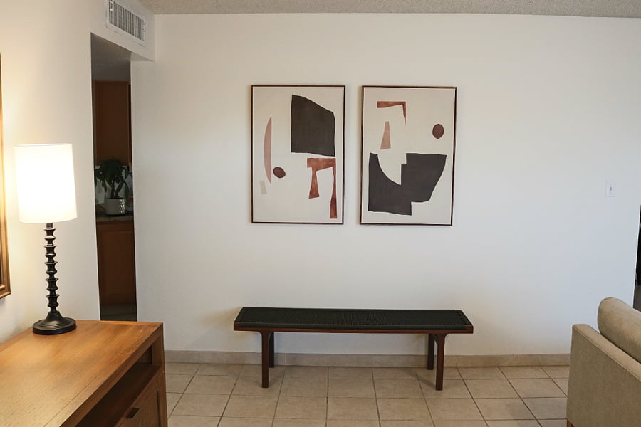 entrance and living area