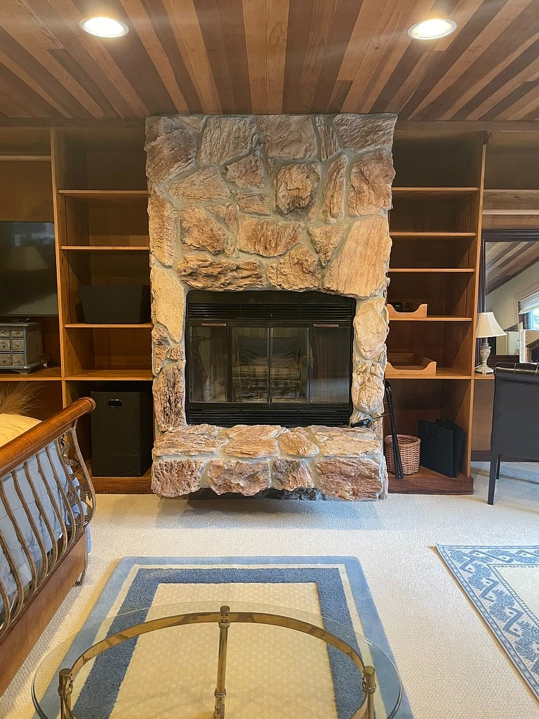 cozy gas fireplace to enjoy at
the end of the day