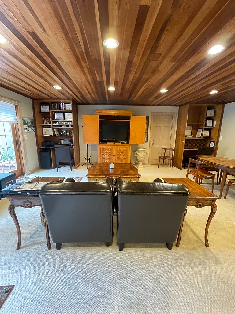 entrance to living area with smart TV and game console