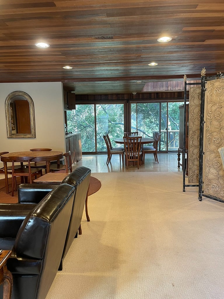 view of the kitchen from the living room